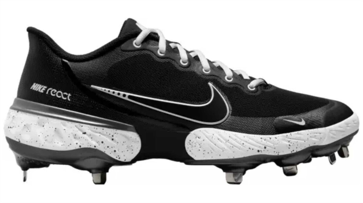 Nike Huarache 3 Black Metal Cleats