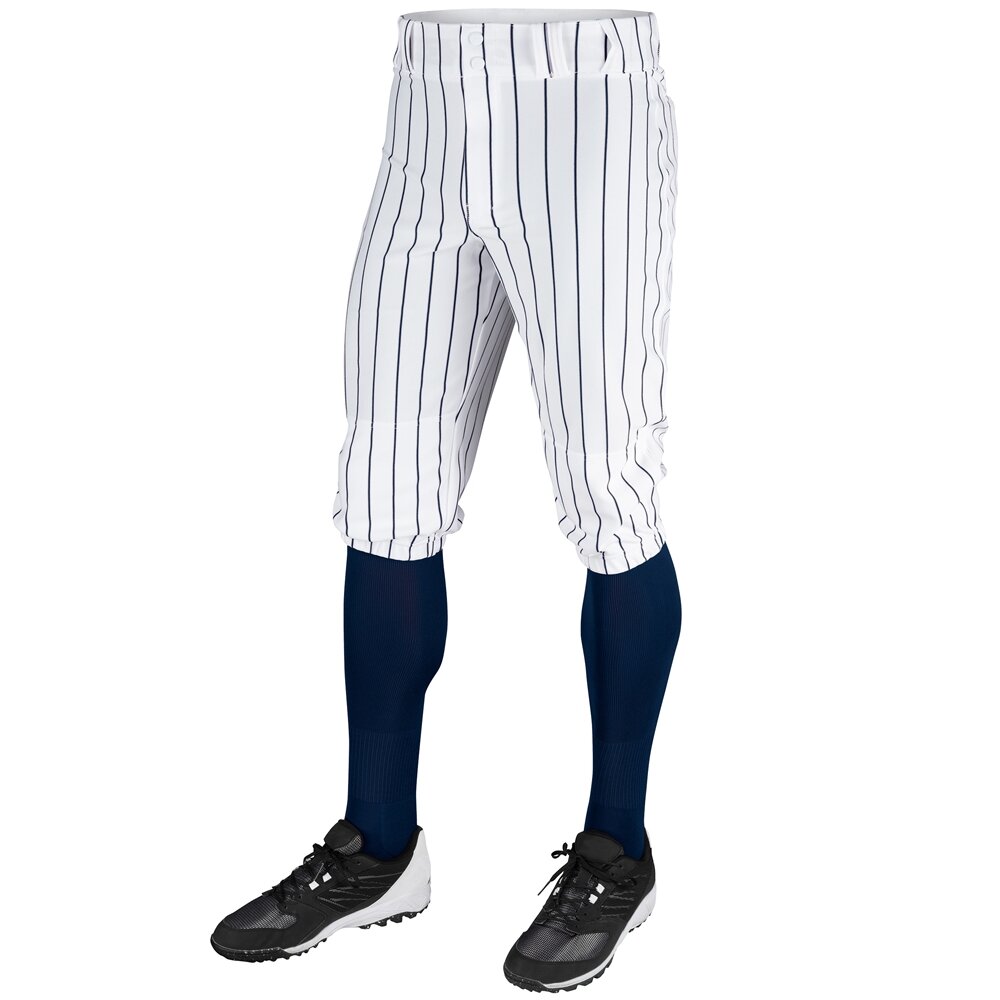 BP10/68PIN - Champro Knicker/Short Model Pants Pinstripes White/Navy