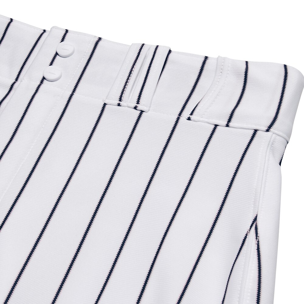 BP9UPIN - Champro Extra Long Open Bottom Pants Pinstripes White/Navy