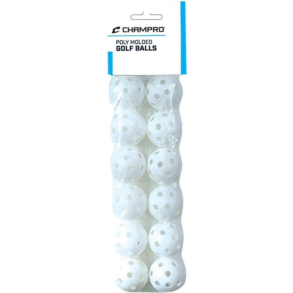 CBB52 - Champro 5" Poly Molded White Golfballen