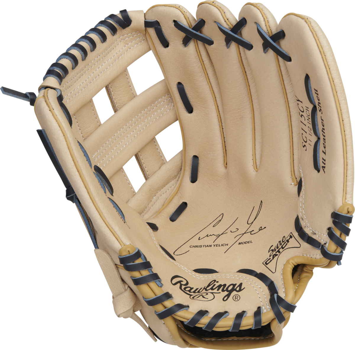 Rawlings Sure Catch Christian Yelich 11.5" Youth Glove Tan/Black RHT