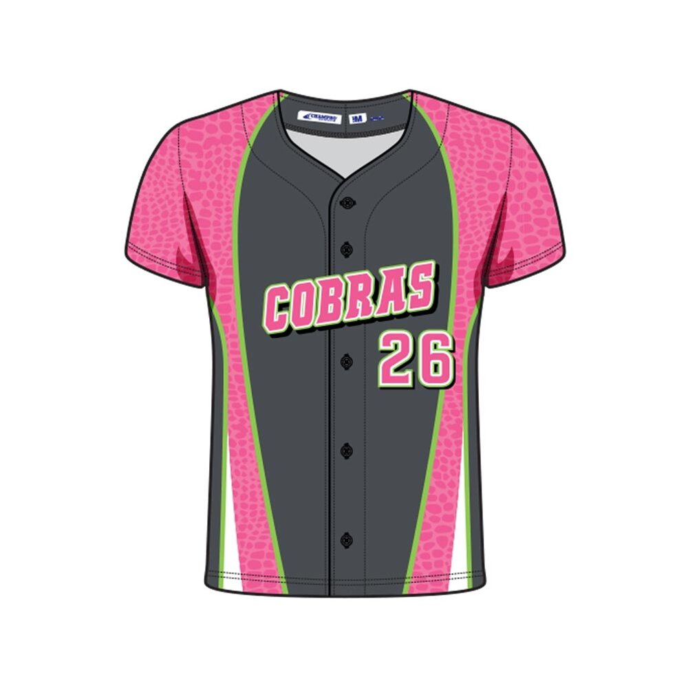 JE SUBLI FULL Button down sublimatie - Baseball/softball jersey