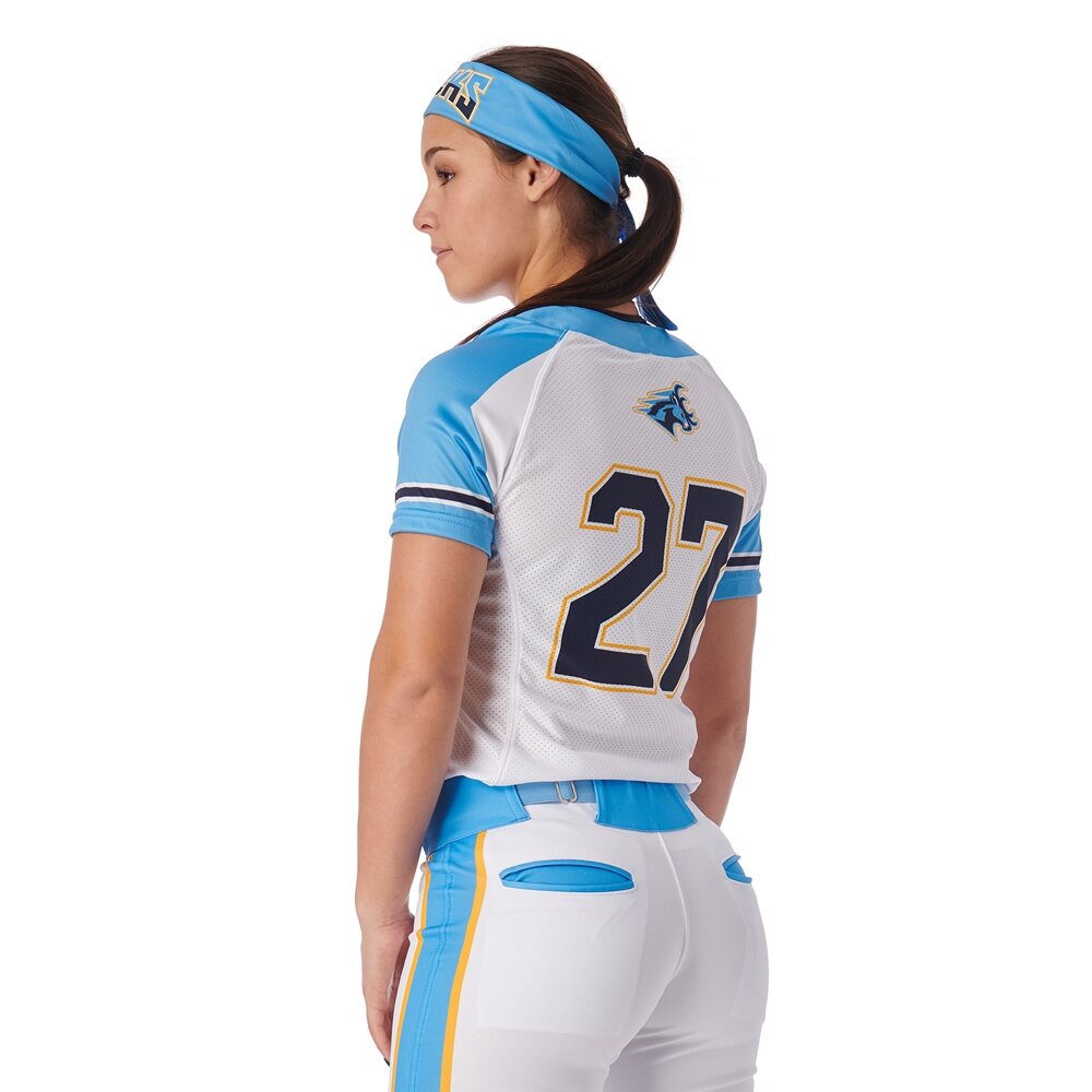 JE SUBLI LADIES Two button dames sublimatie Softball jersey