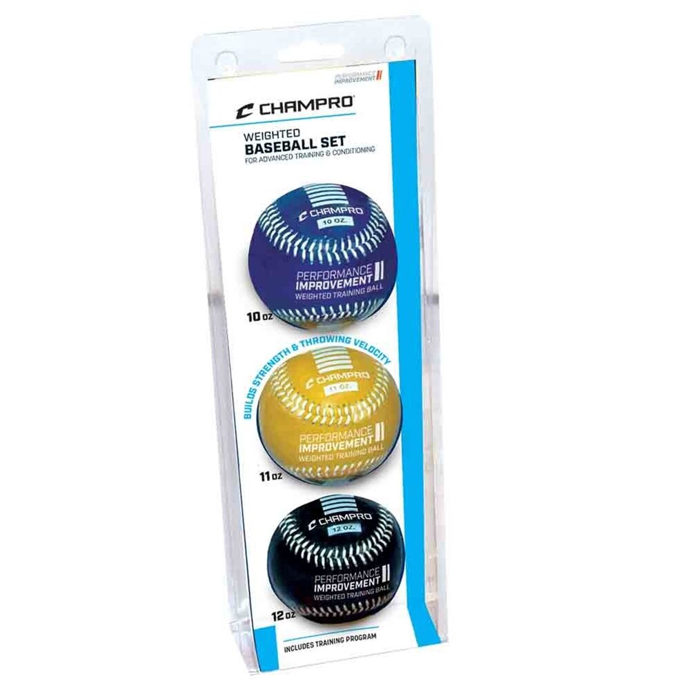 CBB7AS - Weighted Training Baseballs 10, 11 & 12 oz.