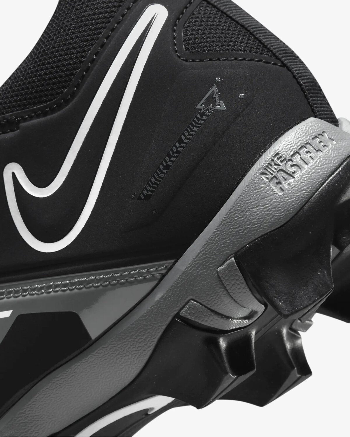 Nike Menace 3 Black/Grey High Rubber Cleats