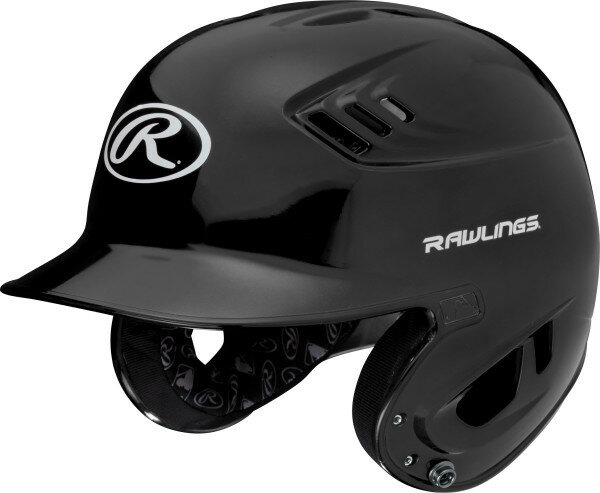 Rawlings R16/Velo Metallic Finish Batting Helmet Black
