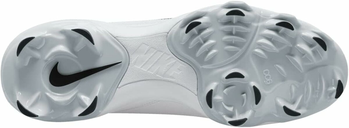 Nike Trout 8 White Low Rubber Cleats Beeball