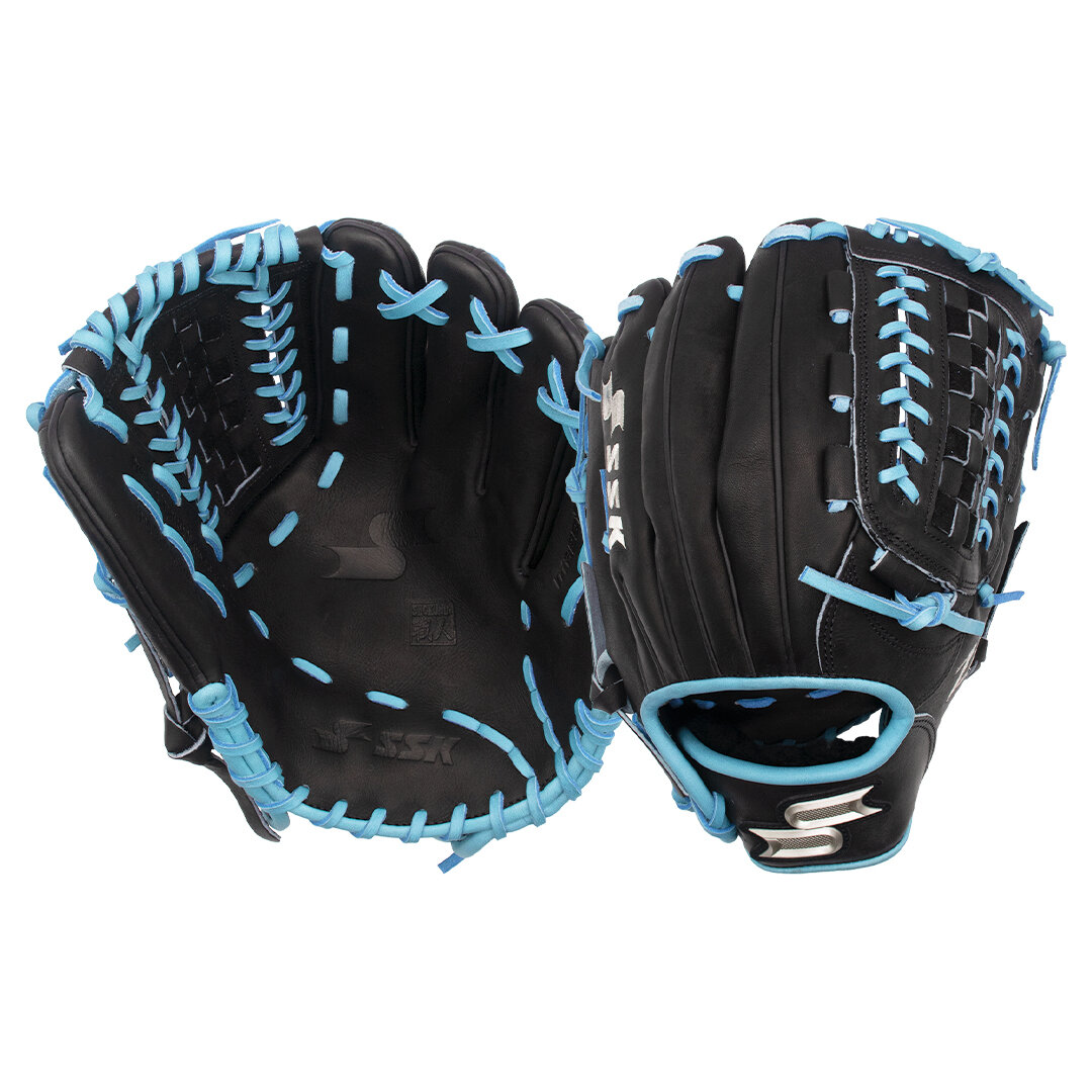 SSK Z9 12" Pitcher Glove Black/Colombia Blue RHT