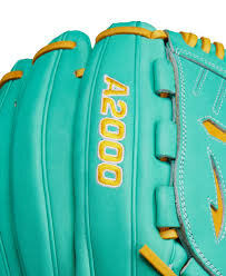 Wilson A2000 Fall 2024 B23 12" Pitcher Glove Seafoam/Yellow LHT