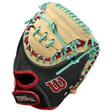Wilson A2000 Fall 2024 PF33 33" Catcher Glove Black/Tan/Red/Green RHT