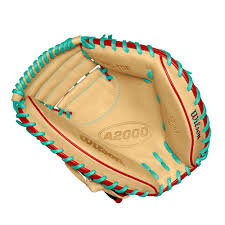 Wilson A2000 Fall 2024 PF33 33" Catcher Glove Black/Tan/Red/Green RHT