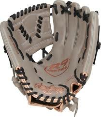 Rawlings R9 Softball 11.5" Infield/Pitcher Glove Gray/Black RHT