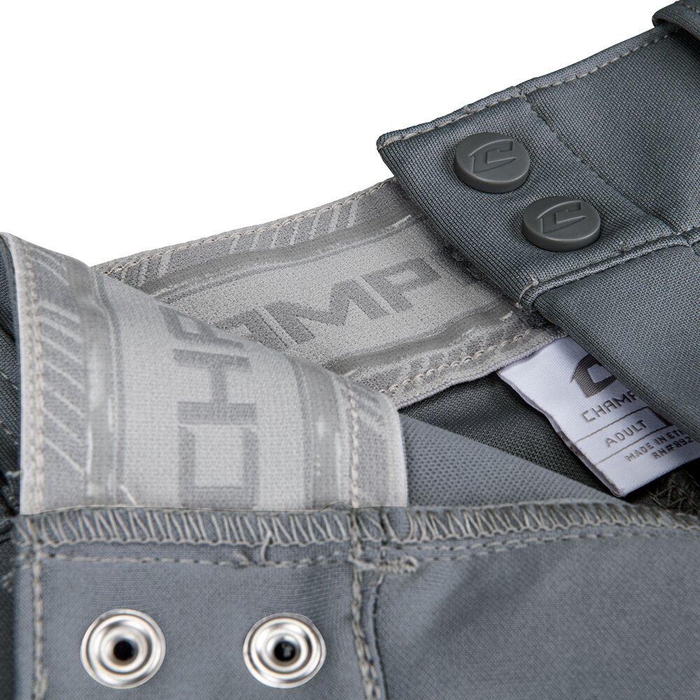 BP60DG - Champro Open Bottom Pants Dark Grey