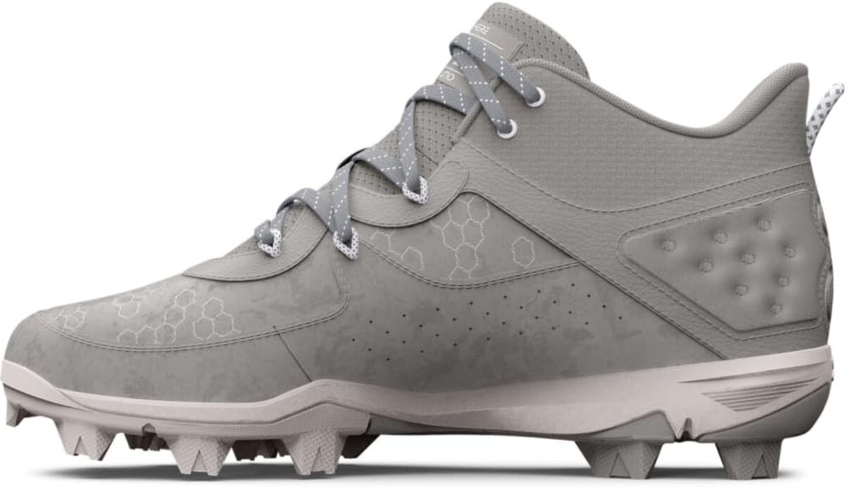 Under Armour Harper 8 Pro Grey High Rubber Cleats Beeball