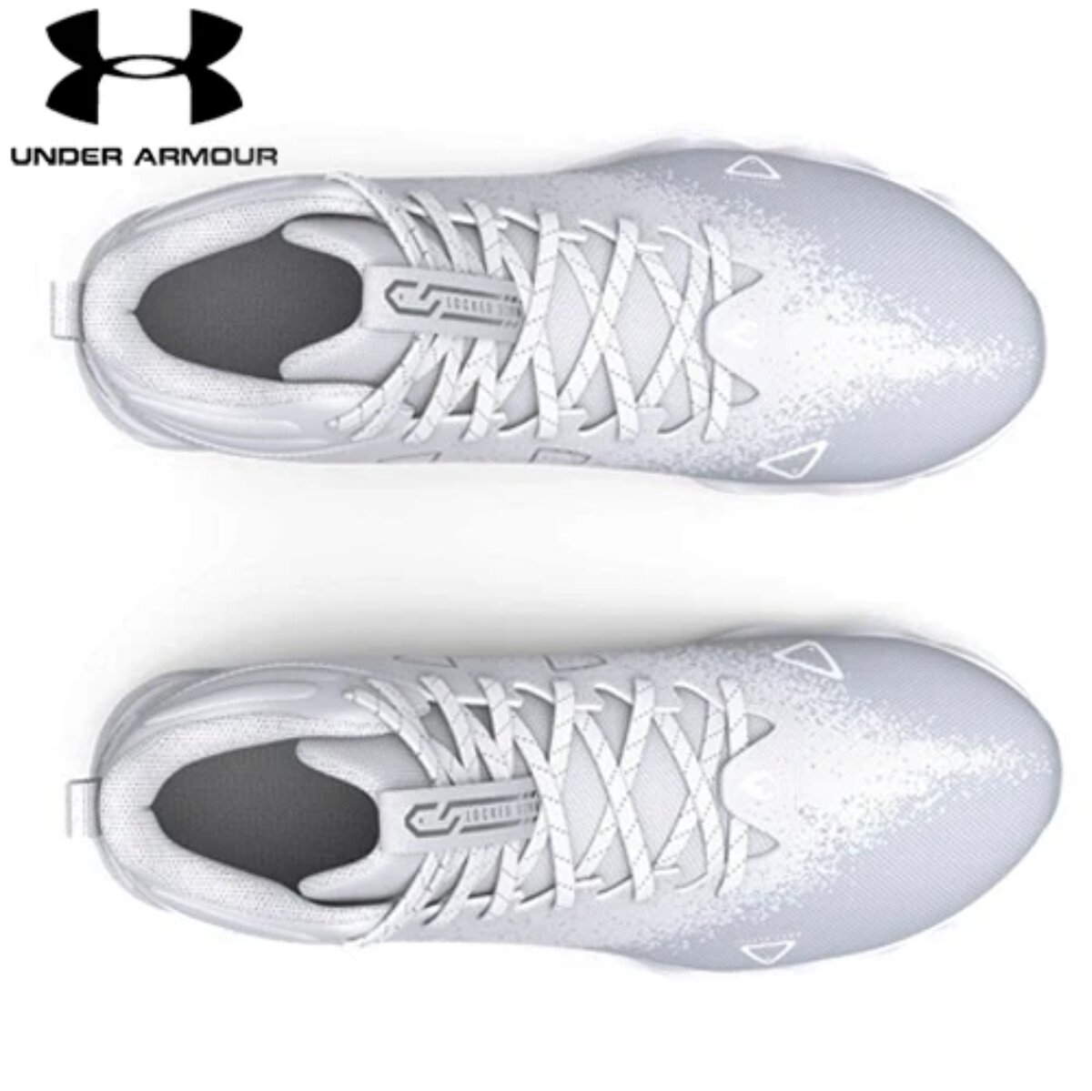 Under Armour Spotlight 2 White High Rubber Cleats