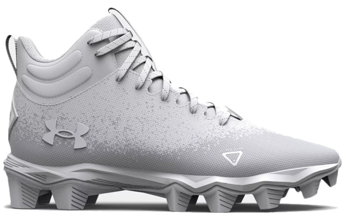 Under Armour Spotlight 2 White High Rubber Cleats