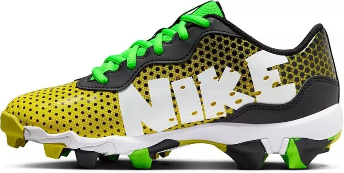 Nike Huarache 4 Black/Yellow Low Rubber Cleats