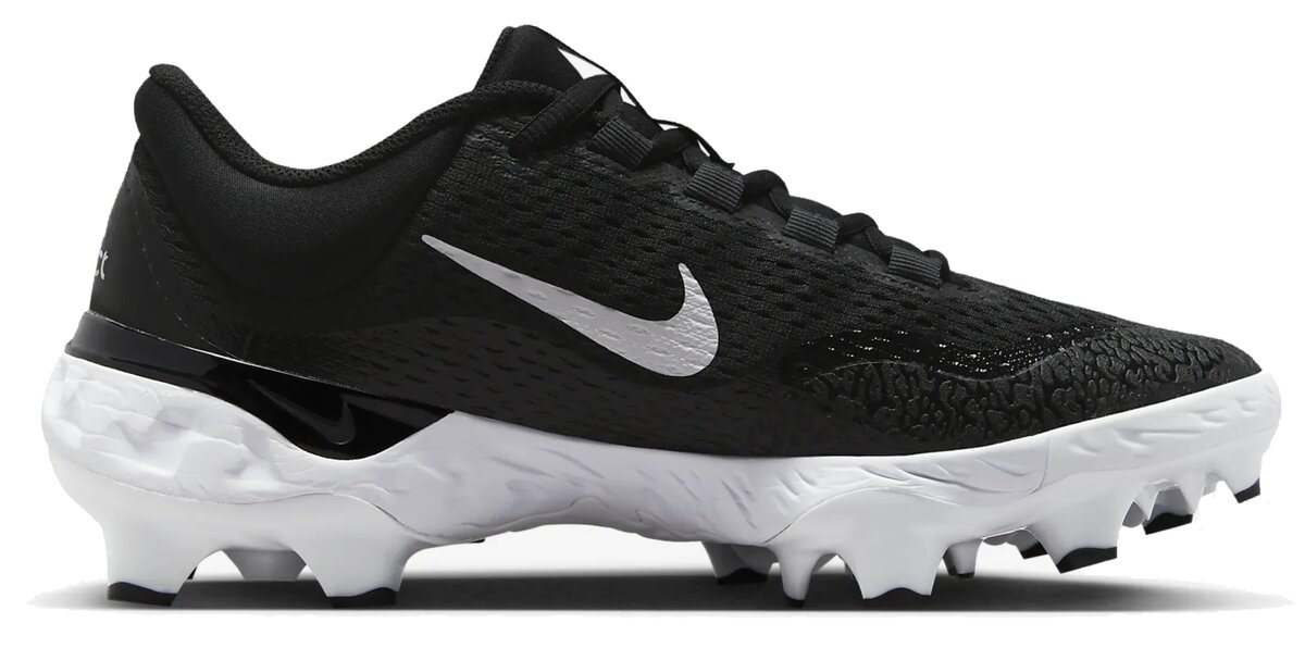 Nike Huarache Elite 4 Black/White Low Rubber Cleats