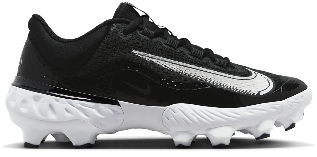 Nike Huarache Elite 4 Black/White Low Rubber Cleats