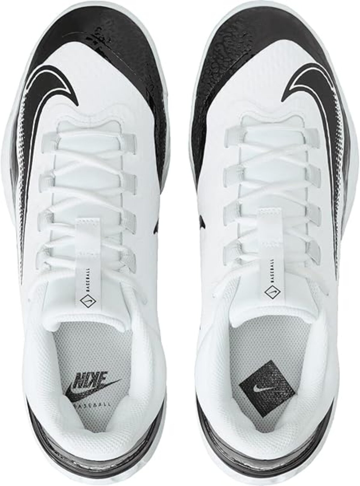 Nike Huarache Elite 4 Low White/Black Metal Cleats