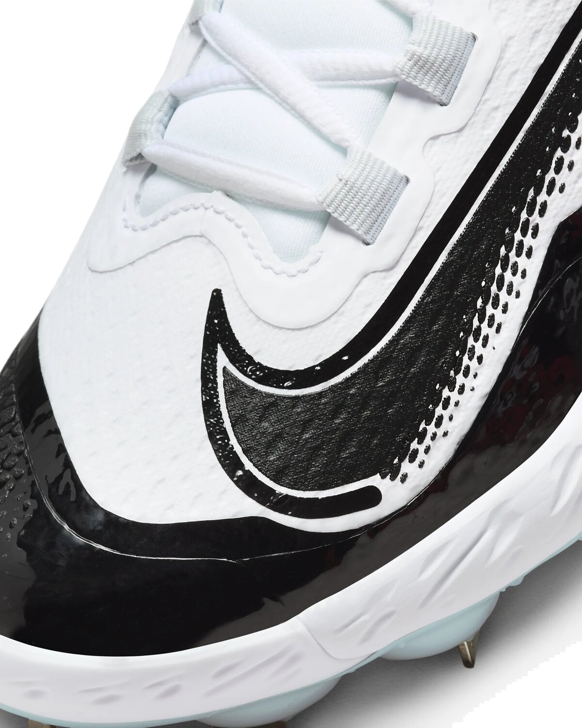 Nike Huarache Elite 4 Low White/Black Metal Cleats
