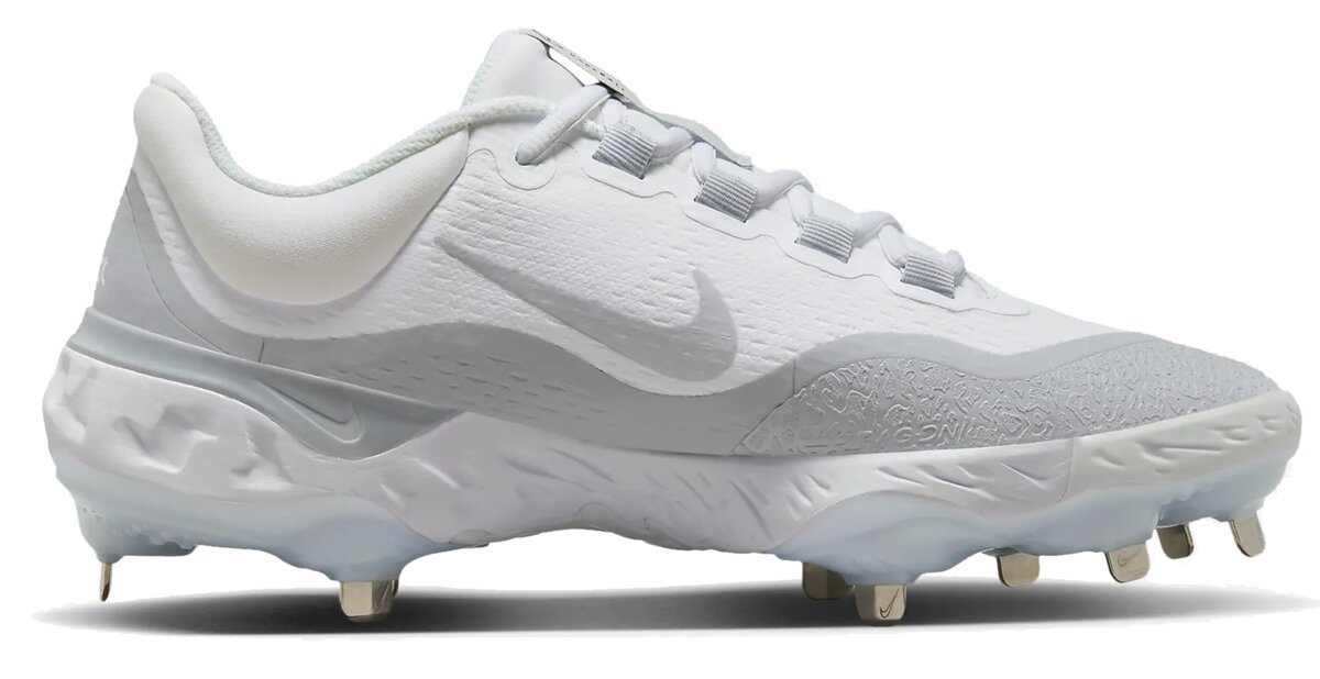 Nike Huarache Elite 4 Low Wolf Grey/White Metal Cleats