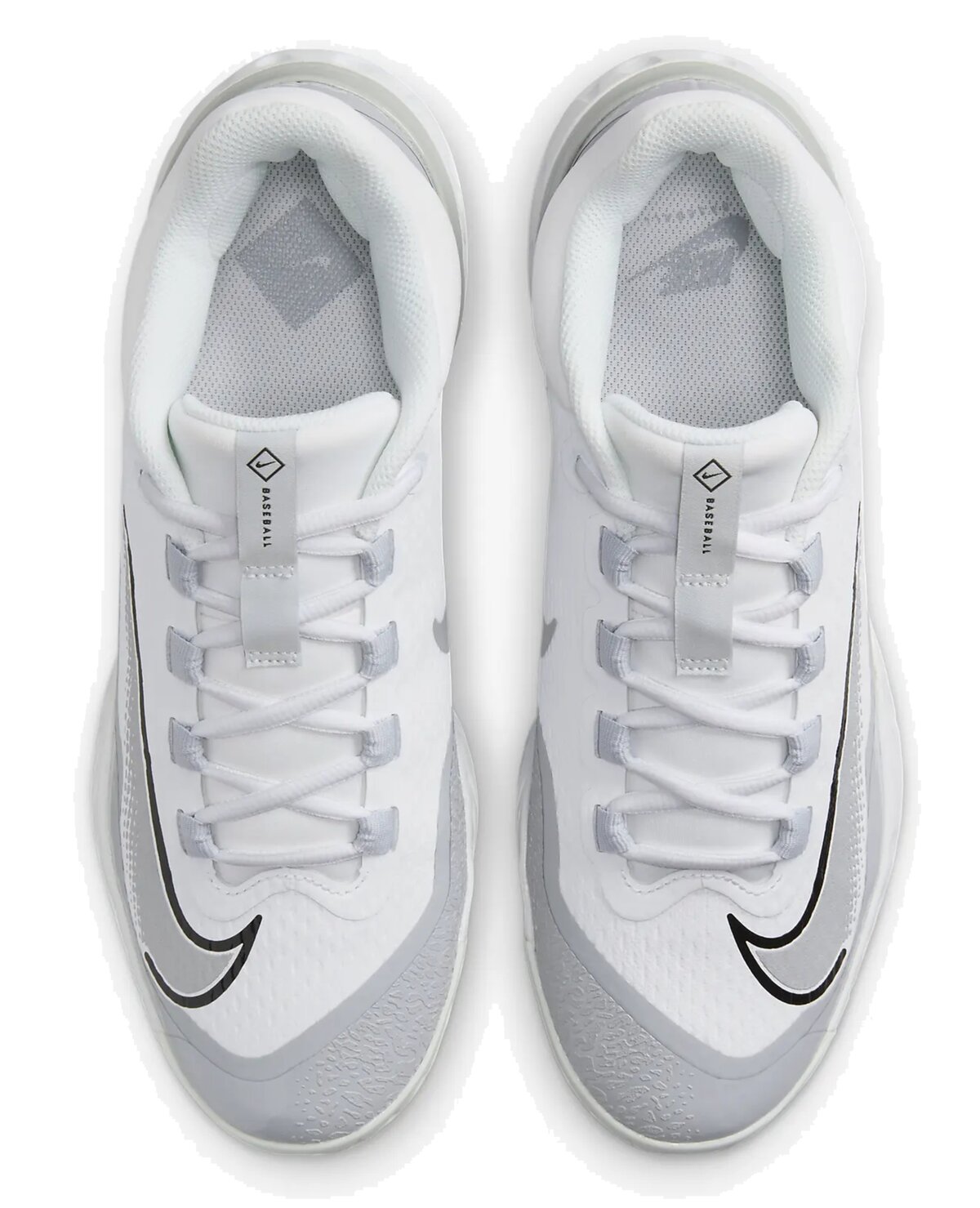 Nike Huarache Elite 4 Low Wolf Grey/White Metal Cleats