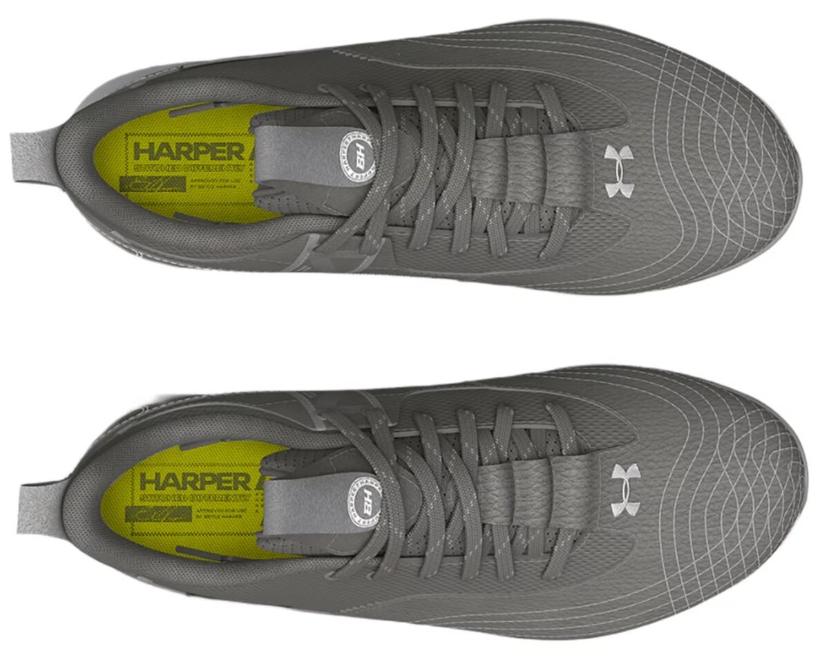 Under Armour Harper 7 Grey Low Rubber Cleats