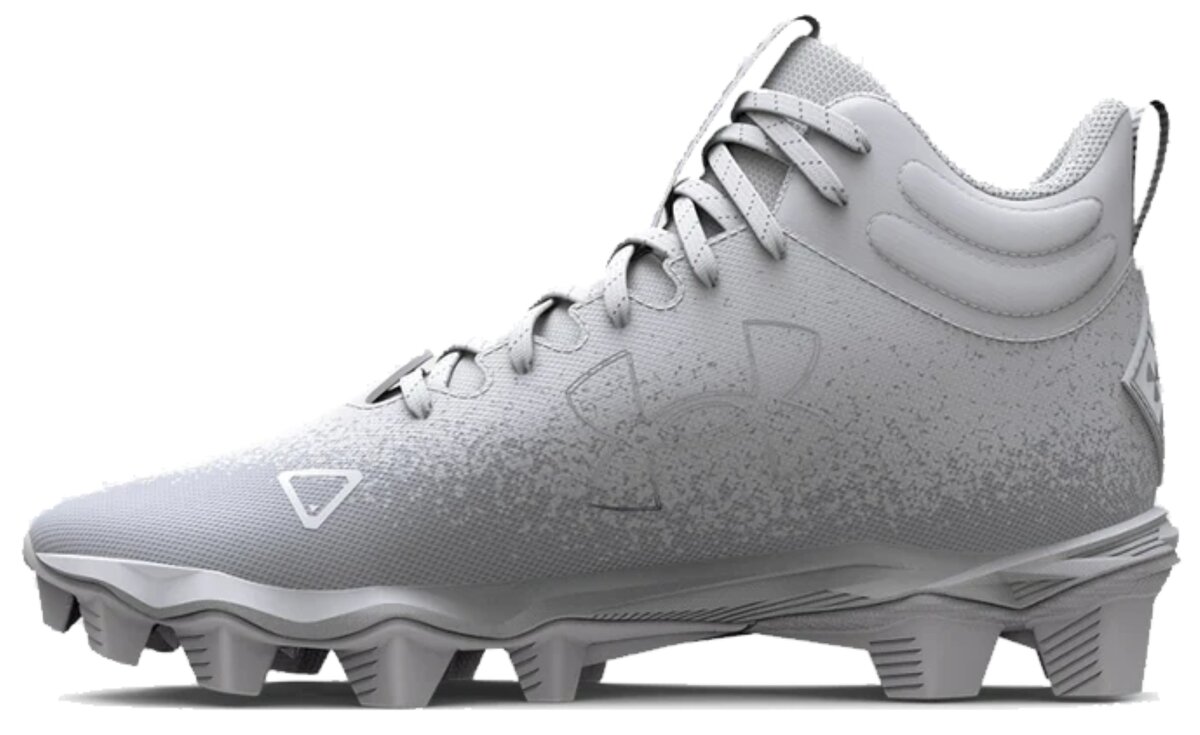 Under Armour Spotlight 2 White High Rubber Cleats