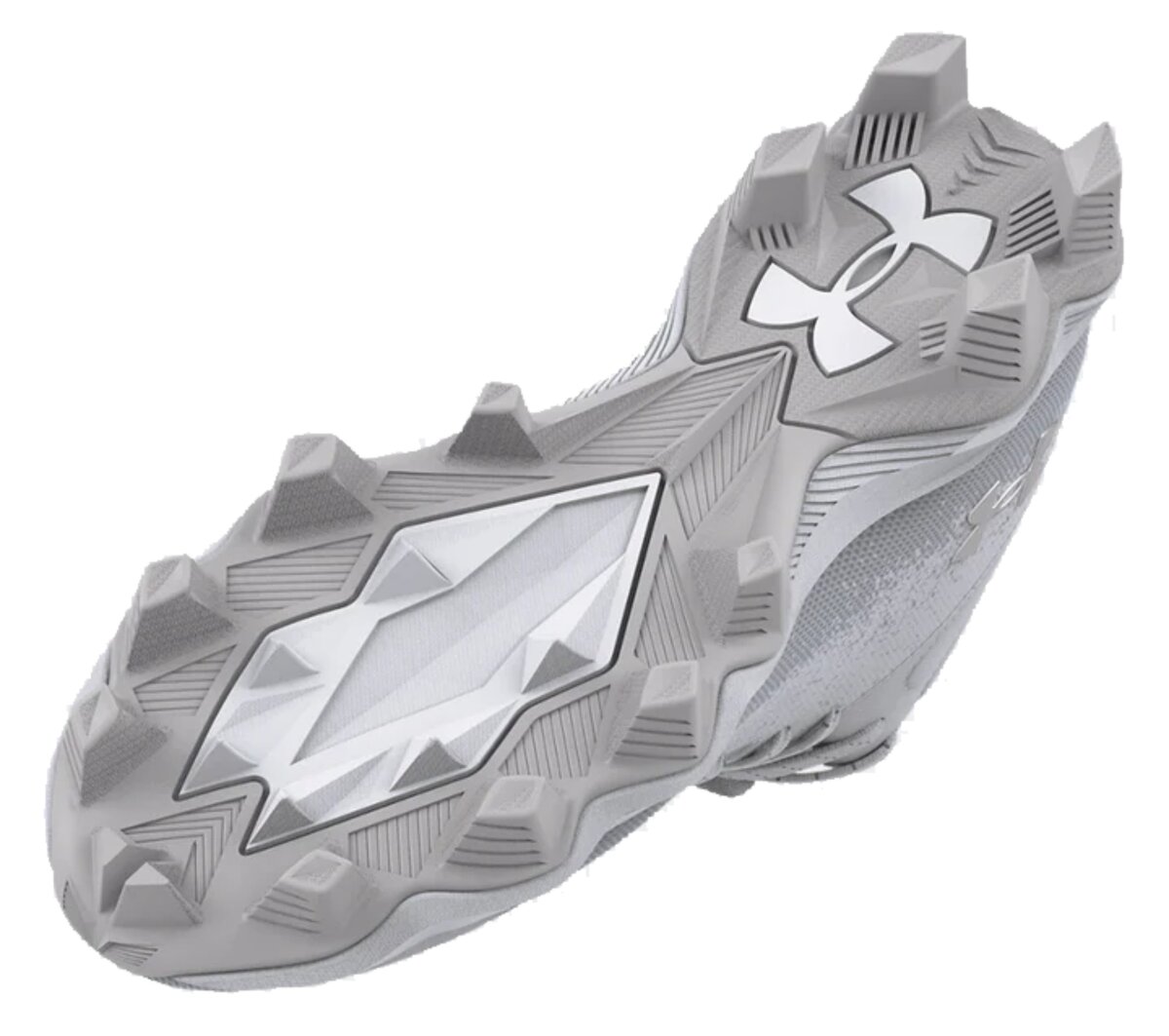 Under Armour Spotlight 2 White High Rubber Cleats
