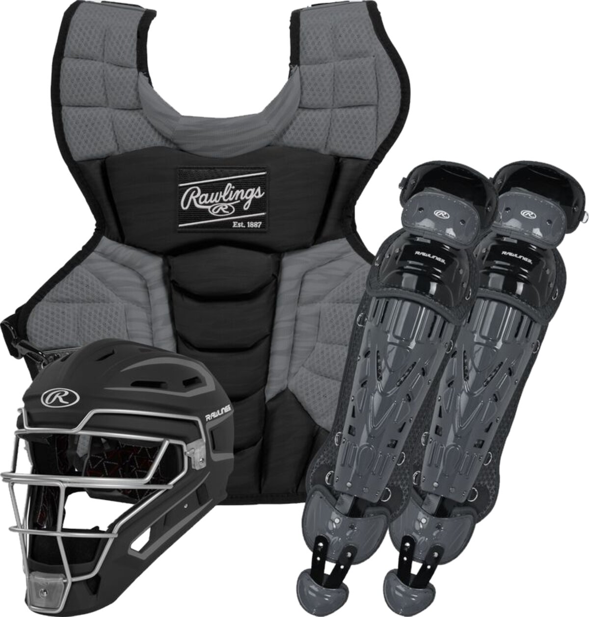 Rawlings Velo 2.0 Catcher Set Intermediate Black