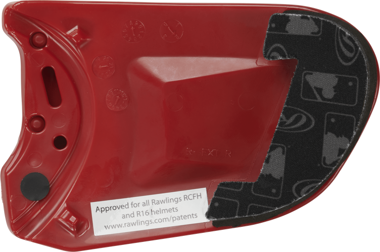 Rawlings R16/Coolflo Batting Helmet Extension Scarlet