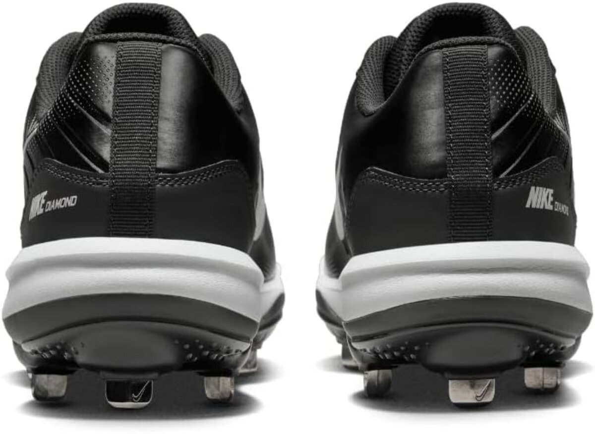 Nike Huarache Varsity 4 Black/Grey/White Metal Cleats