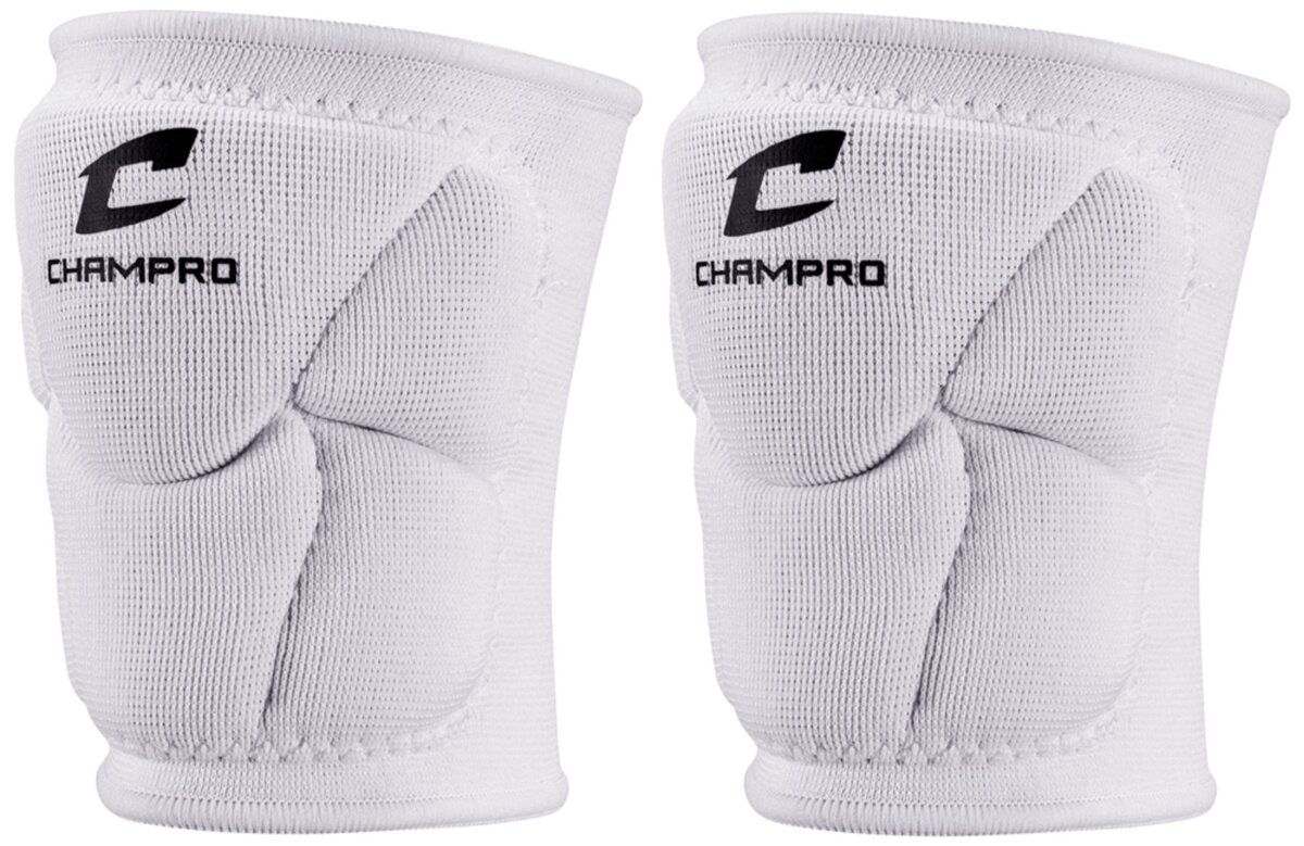 Champro Pro-Plus Low Profile Knee Pad White
