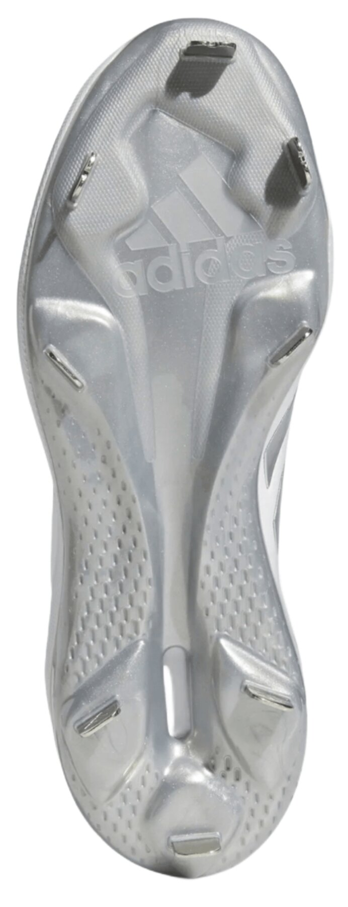 Adidas Pure Hustle 2 White/Silver Metal Cleats