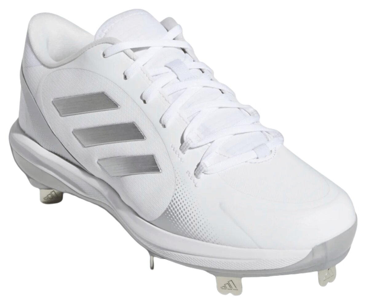 Adidas Pure Hustle 2 White/Silver Metal Cleats