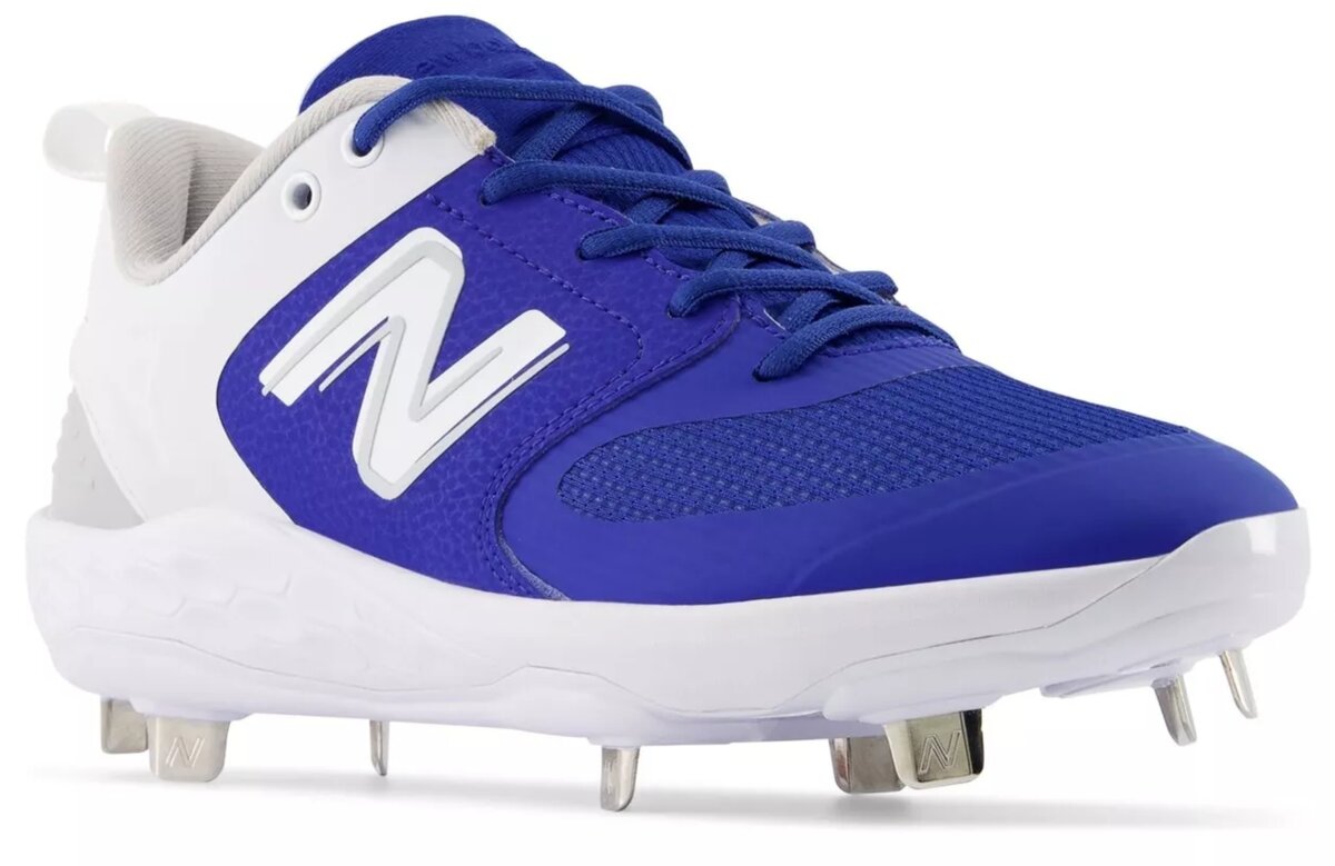 New Balance SMVELOB3 Royal/White Metal Cleats