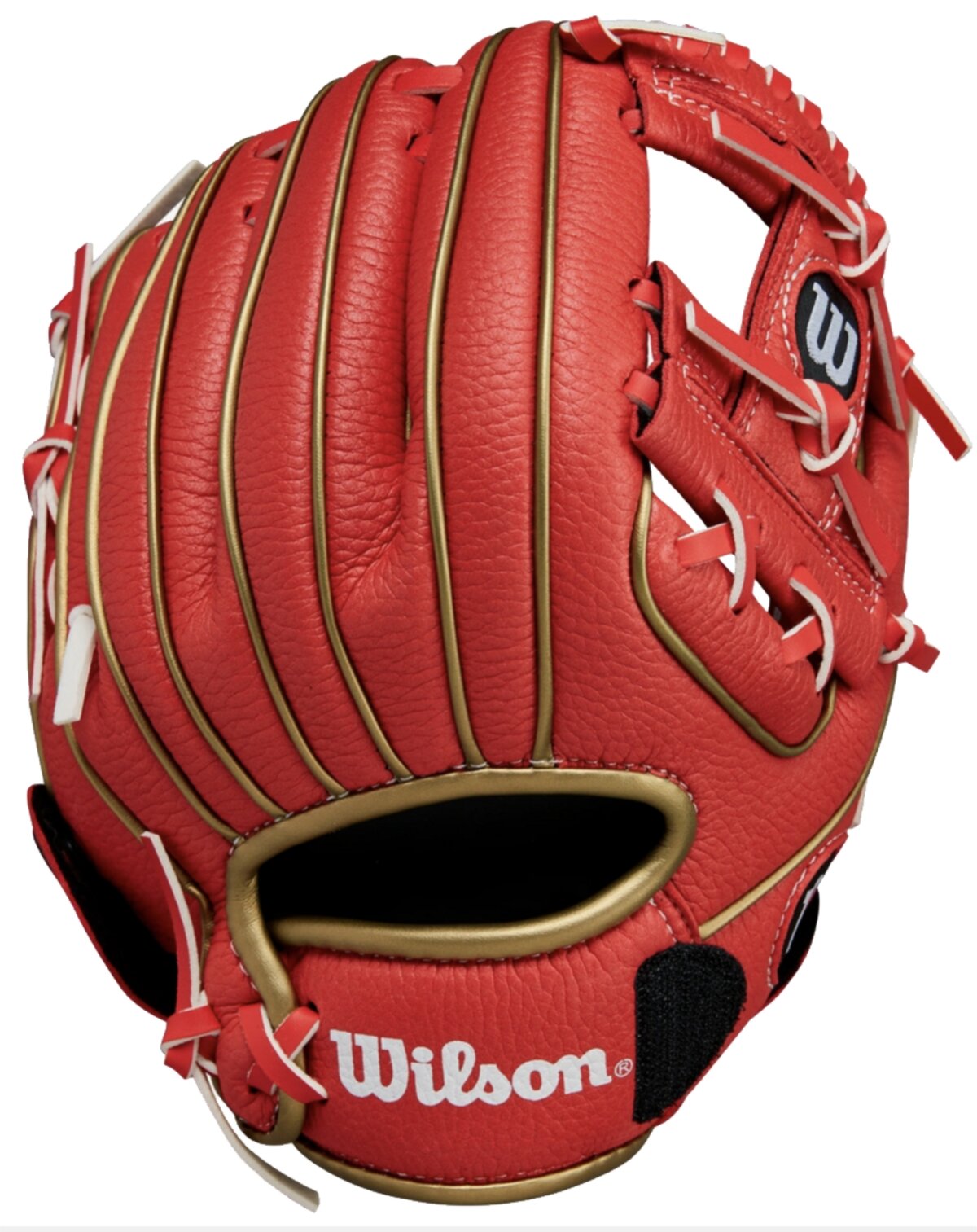 Wilson A200 9" Youth Glove Red/Gold RHT