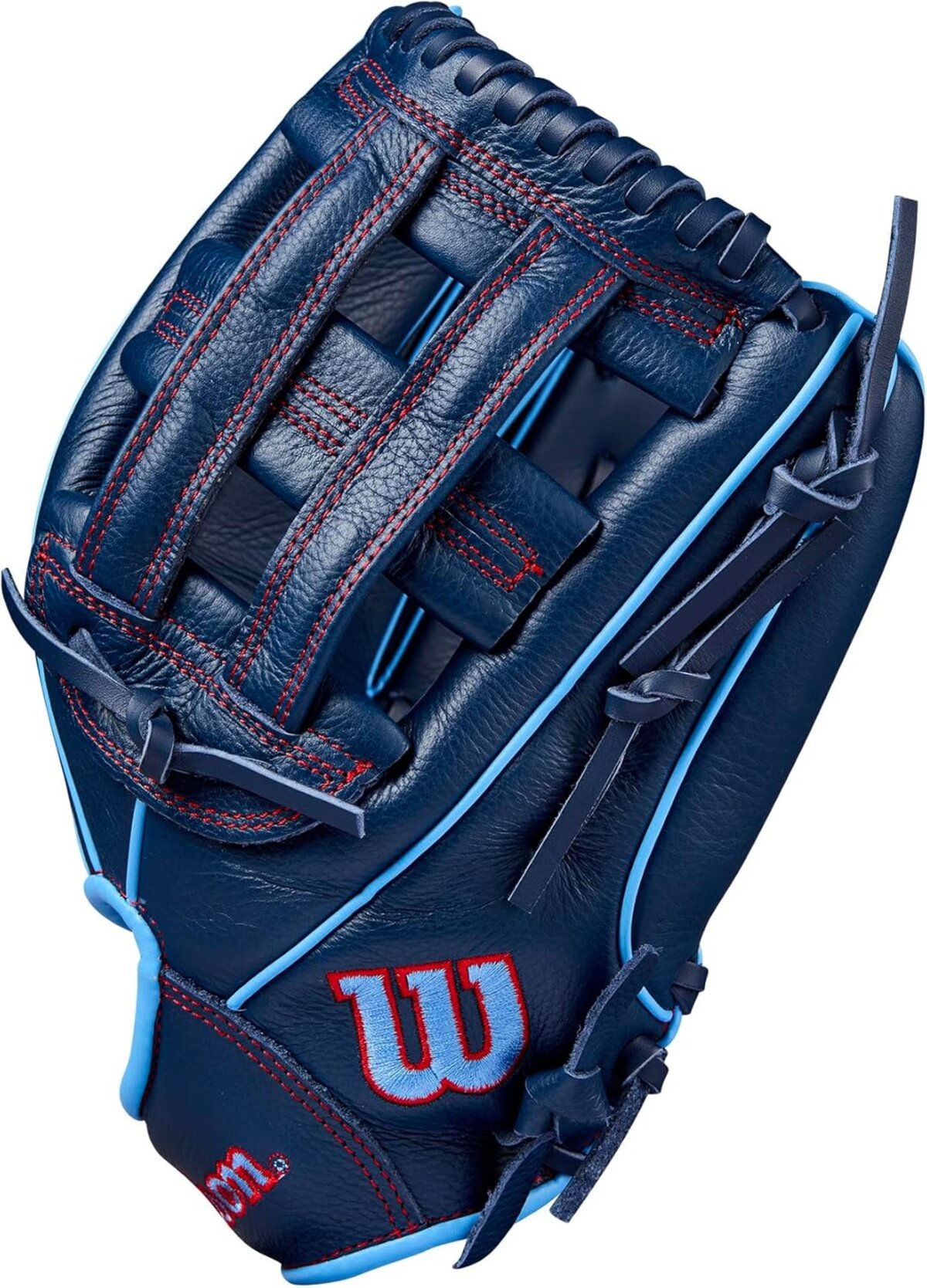 Wilson A500 12" Infield/Pitcher Glove Navy/Baby Blue RHT