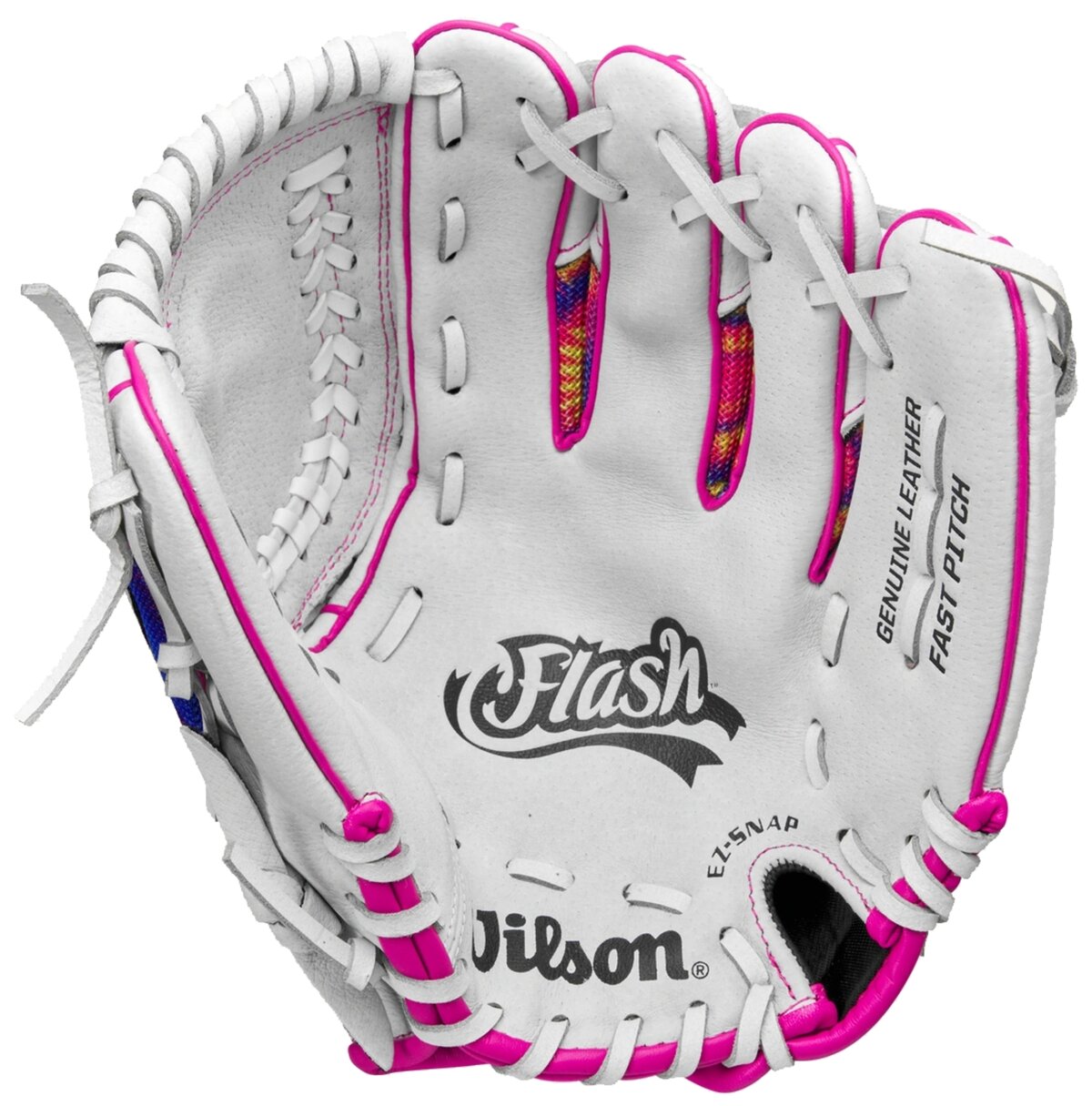 Wilson A440 11" Youth Infield Glove White/Pink/Tie-Dye RHT