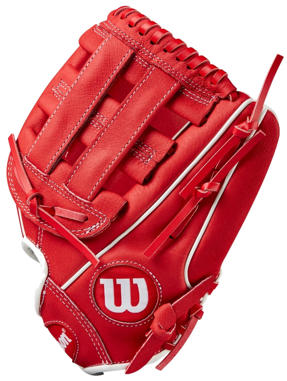 Wilson A450 11" Youth Infield Glove Red/White RHT