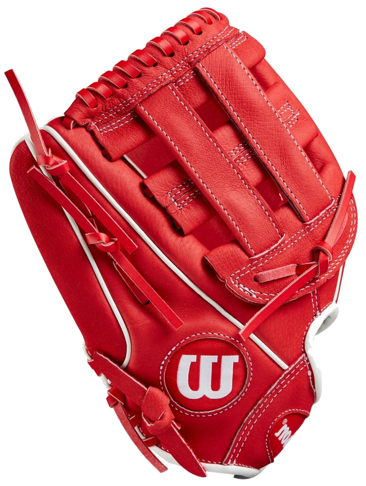 Wilson A450 11" Youth Infield Glove Red/White LHT