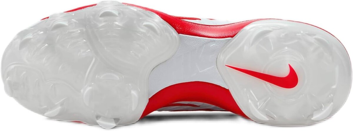 Nike Huarache NXT White/Scarlet High Rubber Cleats