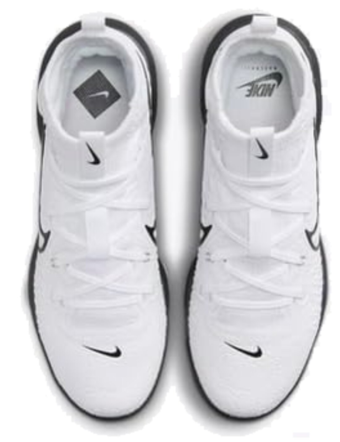 Nike Huarache NXT White/Black High Rubber Cleats