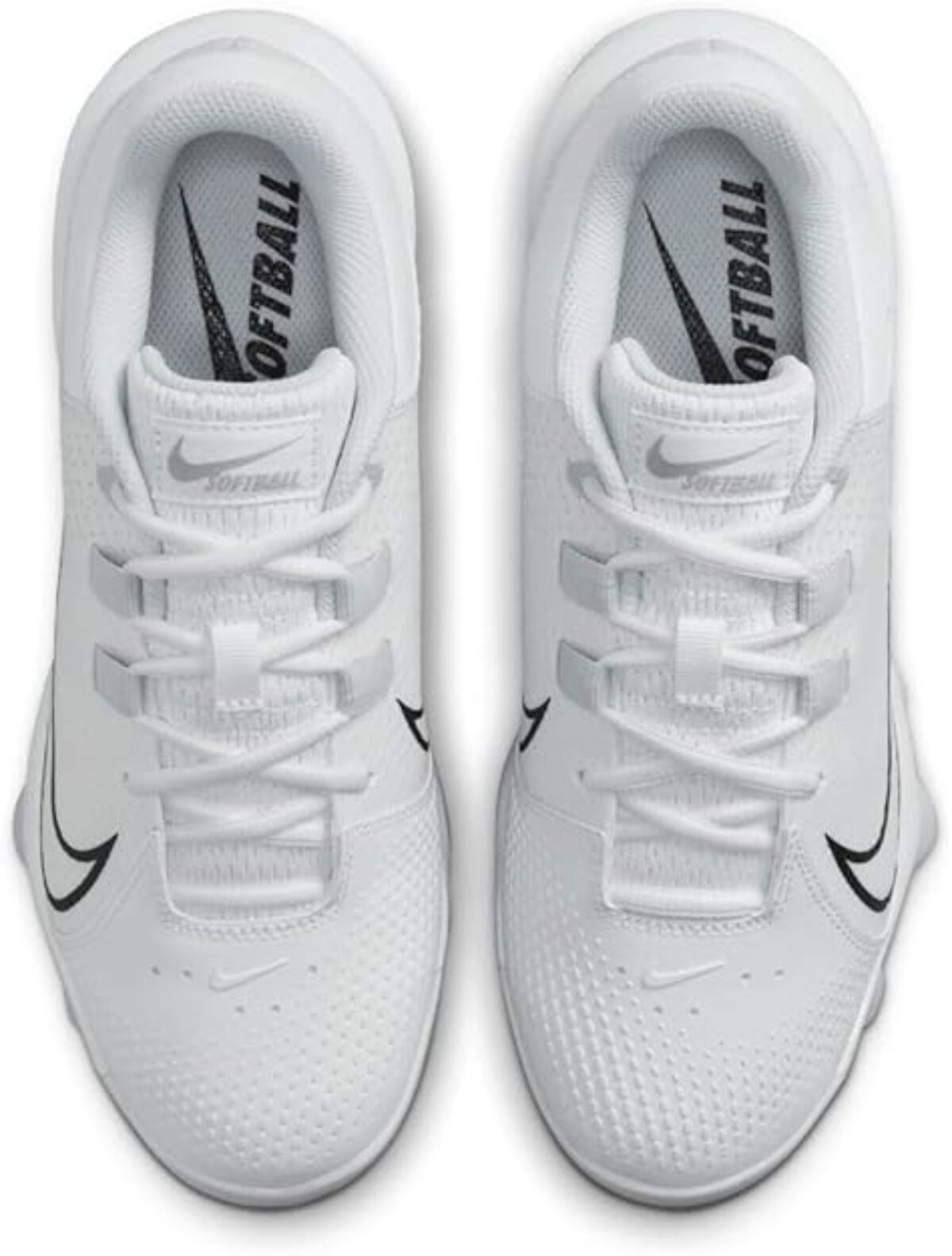 Nike Hyperdiamond 4 Pro White/Black Low Rubber Cleats