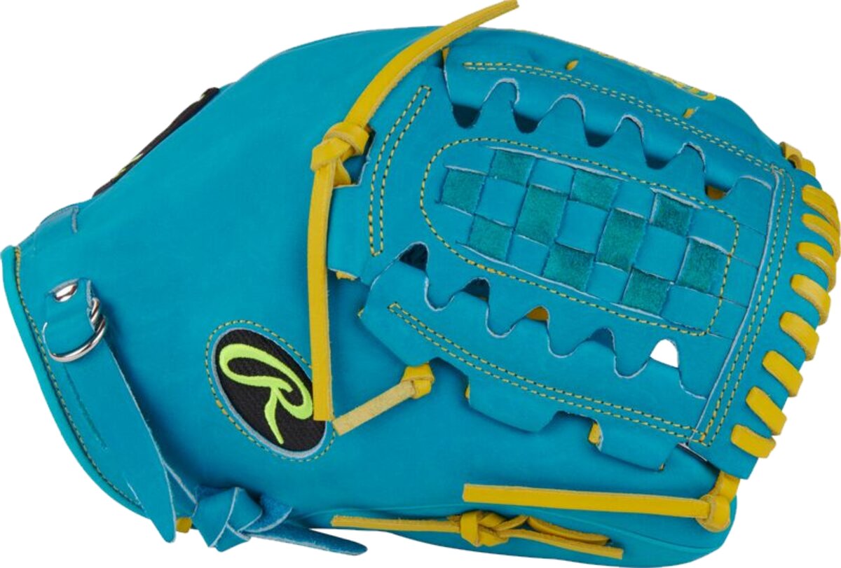 Rawlings Heart of the Hide 12" Pitcher Glove Teal/Yellow RHT