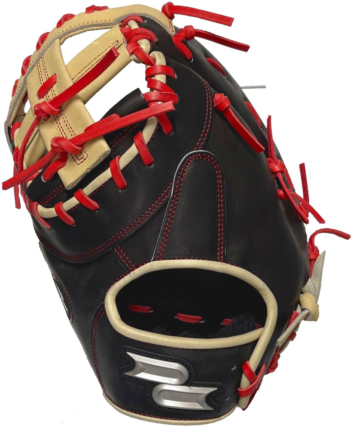 SSK Pro Custom 12.25" First Base Glove Black/Camel/Red LHT
