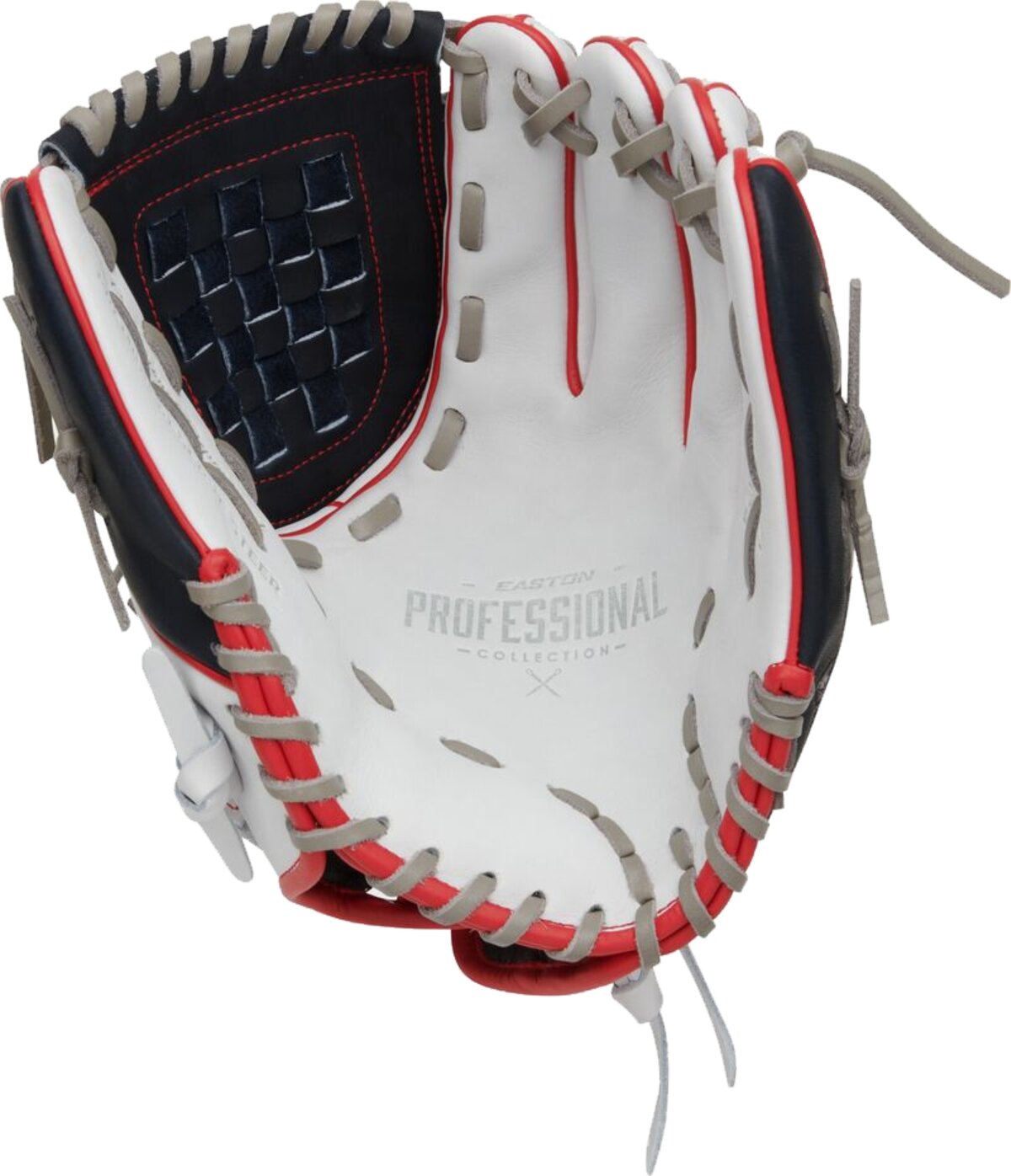 Easton Professional Collection Softball Color Splash 12" All-Round Glove White/Navy/Red RHT
