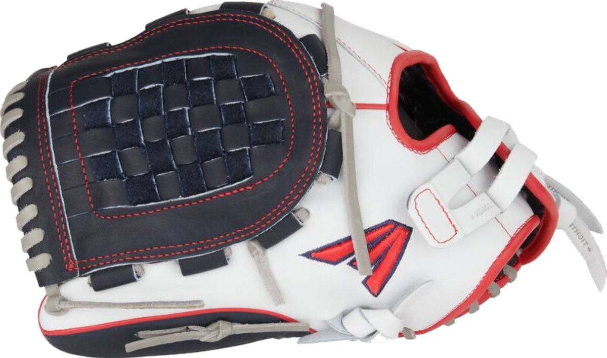 Easton Professional Collection Softball Color Splash 12.5" All-Round Glove White/Navy/Red LHT