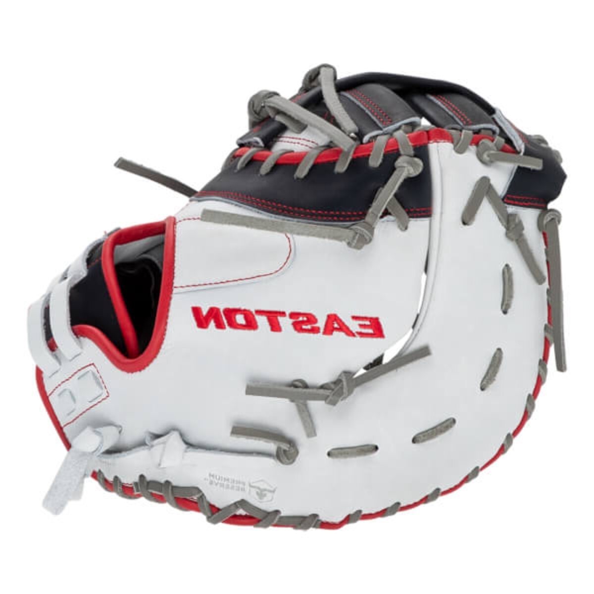 Easton Professional Collection Softball Color Splash 13" First Base Glove White/Navy/Red LHT